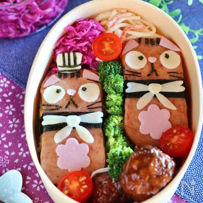 スパムおむすび【にゃでぃあ*キャラ弁】