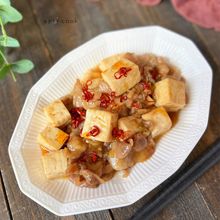 味しみ♪ピリ辛豚こま豆腐