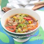 トマトみそのオリーブ春雨スープ§ダイエットトマトスープ