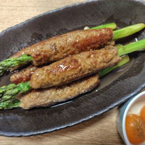 1285824の作ってみた!投稿(【食べ応え◎アスパラの甘辛豚つくね】ご飯が進む味！)