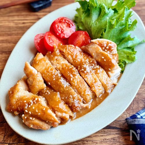 ごはんがすすむ♪こってり【ごまみそ照り焼きチキン】