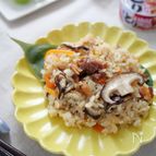 【簡単おてがる】焼き鳥の缶詰と切り餅でつくる中華風おこわ