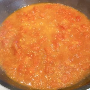 きなこの作ってみた!投稿(余ったトマトは『冷凍トマト』が便利♪自家製トマトソースパスタ)