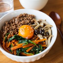 『きのこたっぷり！ビビンバ丼』＃肉そぼろ＃栄養満点