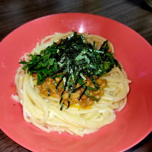 ヴェルの作ってみた!投稿(至福のレンチン納豆パスタ【全ての納豆好きさんに捧ぐ】)