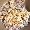 ご飯が止まらん「豚とれんこんの濃厚味噌ダレ」の工程2