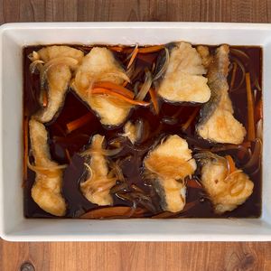 つよし。の作ってみた!投稿(お惣菜屋さん風。ごはんが進む♪白身魚の南蛮漬け)