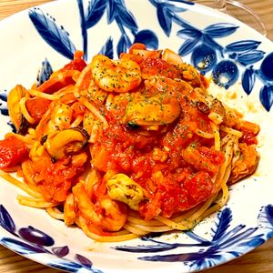 michuの作ってみた!投稿(シーフードミックスで簡単!【我が家のペスカトーレ】)
