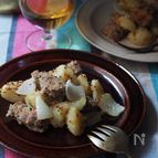 豚ひき肉でジャーマンポテト風炒めもの