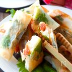 【めんたいスティック餅チーズ春巻き】揚げずに皮パリパリッ！