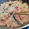 キャベツと玉ねぎの豚生姜焼きパスタの工程2