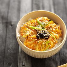 ぱぱっとひとりごはん!キムチーズ丼
