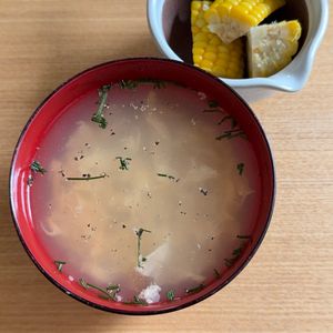 1105566の作ってみた!投稿(1本でこのうまみ！【とうもろこしのゆで汁deスープ】)