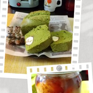 チョロリスの作ってみた!投稿(抹茶と栗のパウンドケーキ)