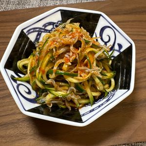 楽ラク手抜キッチン🐶🐾の作ってみた!投稿(無限に食べられそう！きゅうりの和え物)
