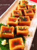 高野豆腐で揚げ出し豆腐♬