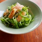 【水菜とサクサク油揚げのサラダ】5分で完成！あともう一品！