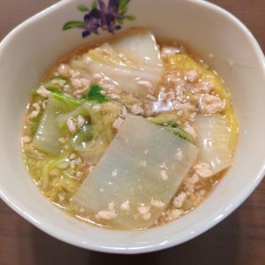 たりおの作ってみた!投稿(重ねて10分♪『白菜とひき肉のコクうま♡とろみあん』)