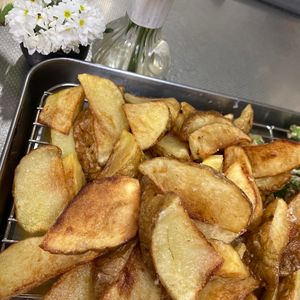 そら・ゆずの作ってみた!投稿(揚げない！指まで美味しい【やみつきポテトフライ】)