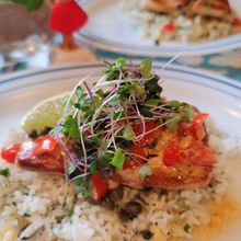旅レシピ♪気分はハワイの”白身魚のガーリックバターソース”