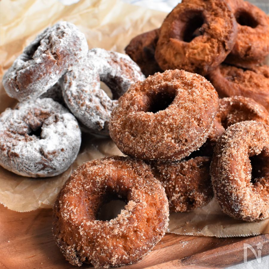 焼きアップルサイダードーナツのレシピ