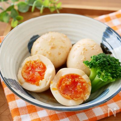 【ラーメン屋さんレベル!】味噌にんにくたまご