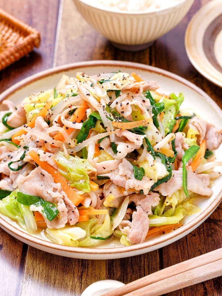 RINATY(りなてぃ)さんの【うま塩野菜炒め】ご飯が進む!パパッと簡単野菜炒め♪