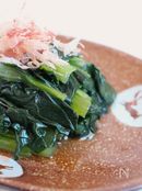 だし解凍！冷凍小松菜の凍ったままお浸し