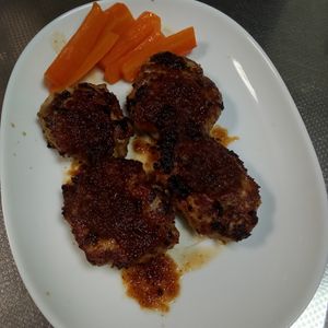 鶏皮坊主の作ってみた!投稿(『おろし新玉ソースで☆豆腐ハンバーグ』ふわふわ食感♡ヘルシー)