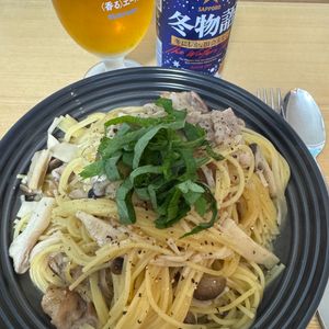 Tsuneaki Okadaの作ってみた!投稿(【豚肉ときのこの和風スープパスタ】パスタ好きの夫が絶賛！)
