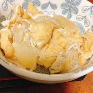 REIの作ってみた!投稿(味しみしみあま～い☆🤩☆お揚げと白滝と大根の甘辛生姜煮💖)