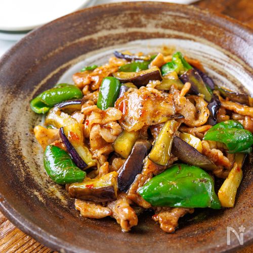 【ご飯おかわり♡】豚こま茄子ピーマンの中華風スタミナ炒め!