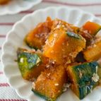 かぼちゃのおかかバター♪レンチン×食材1つで簡単調理！