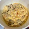 簡単コツあり♡ふわとろ卵としいたけの濃厚鶏白湯天津飯の工程2