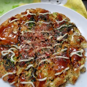 コスモスの作ってみた!投稿(ふわっと軽い【米粉のお好み焼き】)