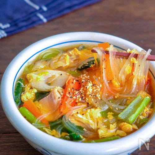 鶏と野菜のマロニースープ【子供受け抜群♪】