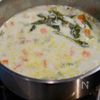 セロリとアサリのクラムチャウダーの工程3