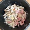 濃厚コク旨◎【ベーコンきのこのピリ辛ごま味噌ミルクスープ】の工程1