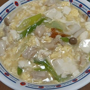 てつグラの作ってみた!投稿(【鶏肉とふわふわ卵のかき玉うどん】とろ〜り鶏だし麺つゆ♬︎)