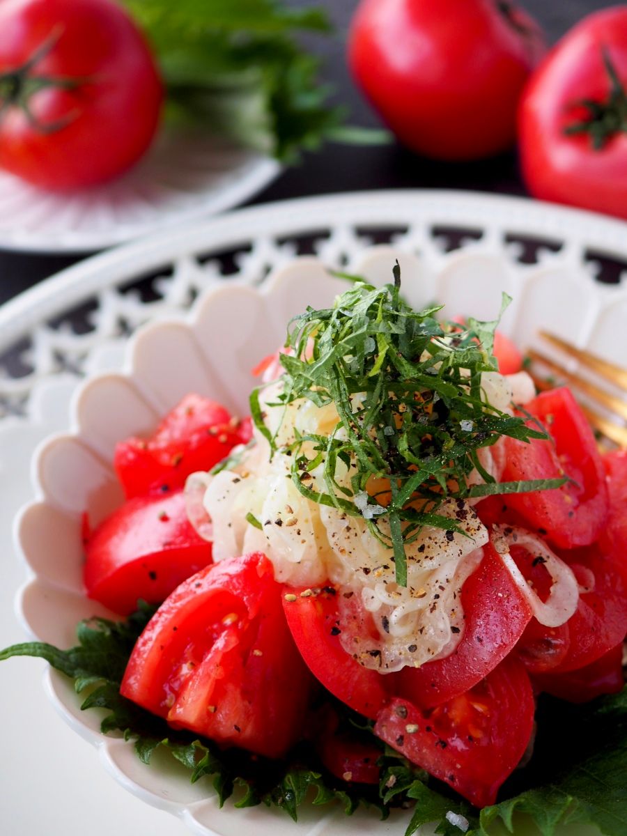 トマトとサラダ 保存版！やみつきトマト【トマトとシャキッと新たまねぎサラダ