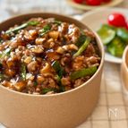 10分で完成！とろとろおいしい！【しいたけ豚そぼろ丼】