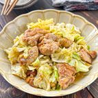 【鶏肉とキャベツのみそだれ炒め】あるもので簡単すぐできる♡