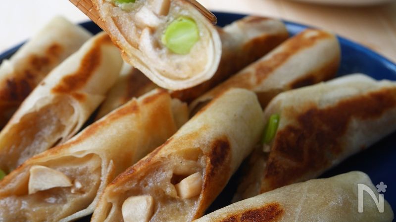 春巻き 絶品】チーズが伸びる！キャベツのサクサク春巻きの作り方【温度計付き