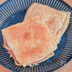 おつまみに♪油揚げのハムチーズ焼き