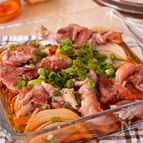 汁だく新玉ネギと豚肉
