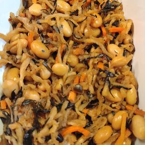 なべ円の作ってみた!投稿(栄養満点『切り干し大根と大豆とひじきの煮物』)