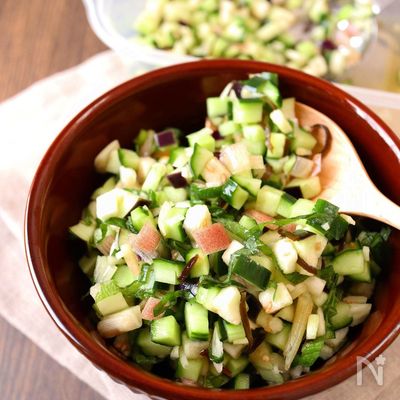 5分で完成！【夏野菜のだし和え】山形だし風♩ご飯のお供