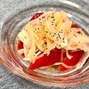 michuの作ってみた!投稿(トマトのサラダ〜新玉ねぎドレッシング)