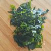 小松菜わかめごはんの工程1