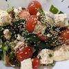 たかし（娘2人）の作ってみた!投稿(【豆腐、トマト、きゅうり、わかめのごま香る居酒屋風サラダ】)